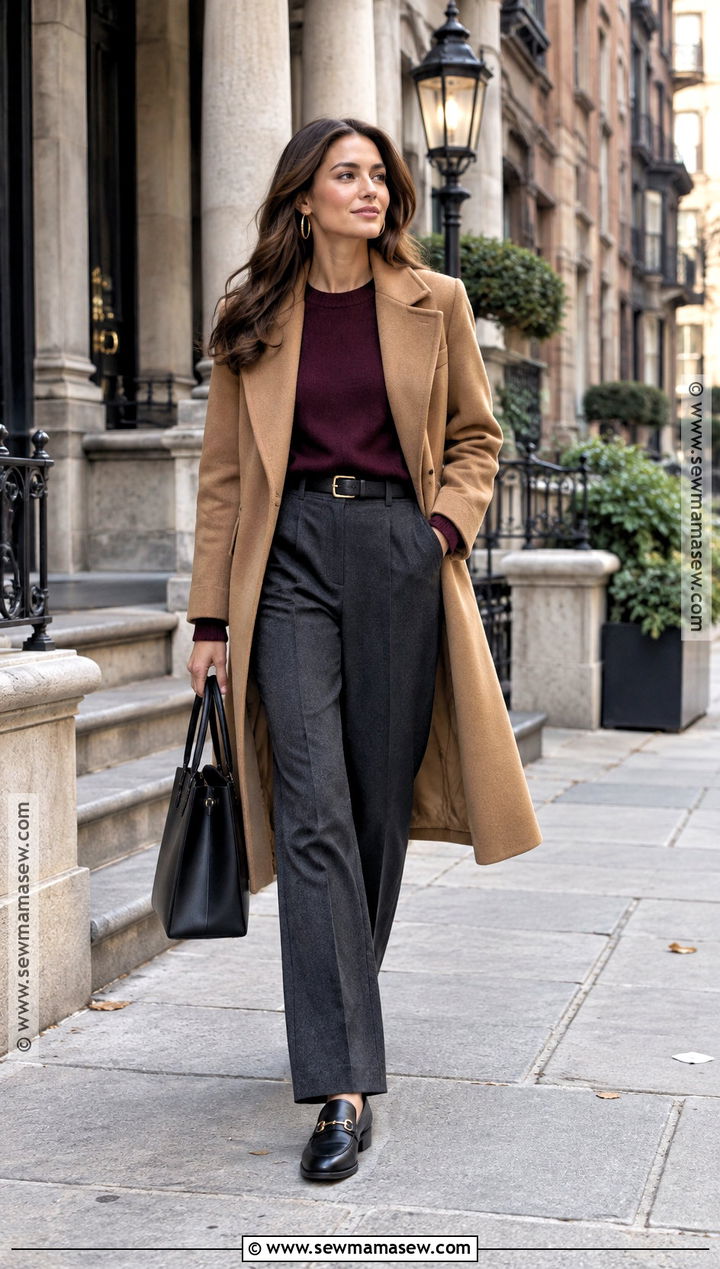 New England Camel Coat Outfit - 15 Fall New England Outfits for Women