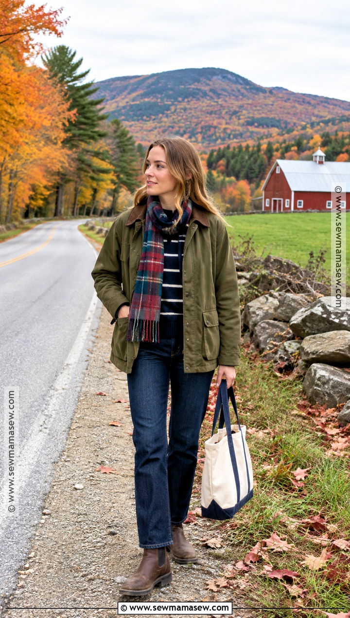New England Fall Barn Jacket And Jeans Outfit - 15 New England Fall Outfits Casual