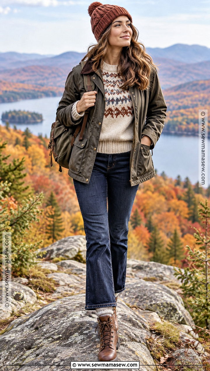 New England Fall Fair Isle Sweater Outfit - 15 outfits for new england fall