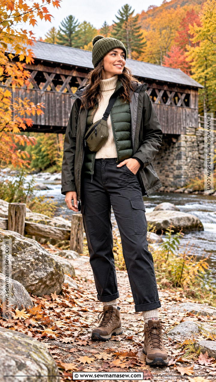 New England Fall Puffer Vest Outfit - 15 outfits for new england fall