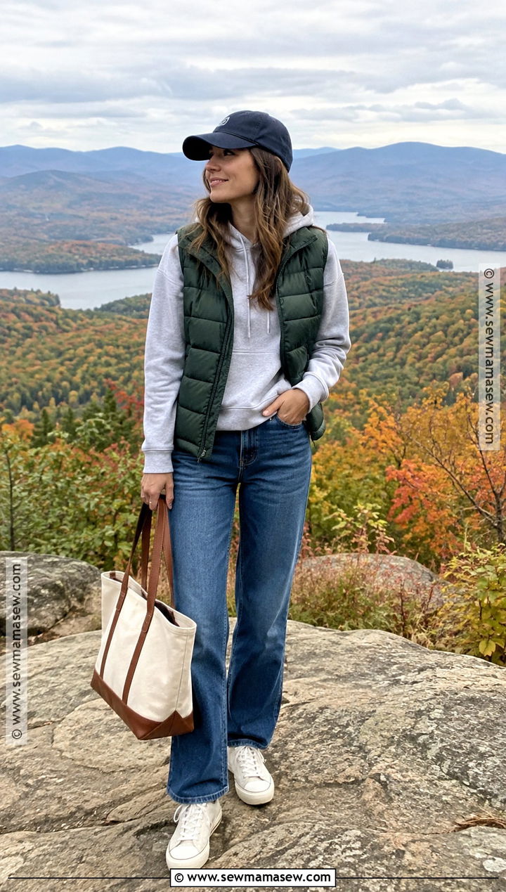 New England Fall Puffer Vest Outfit - 15 new england fall clothes
