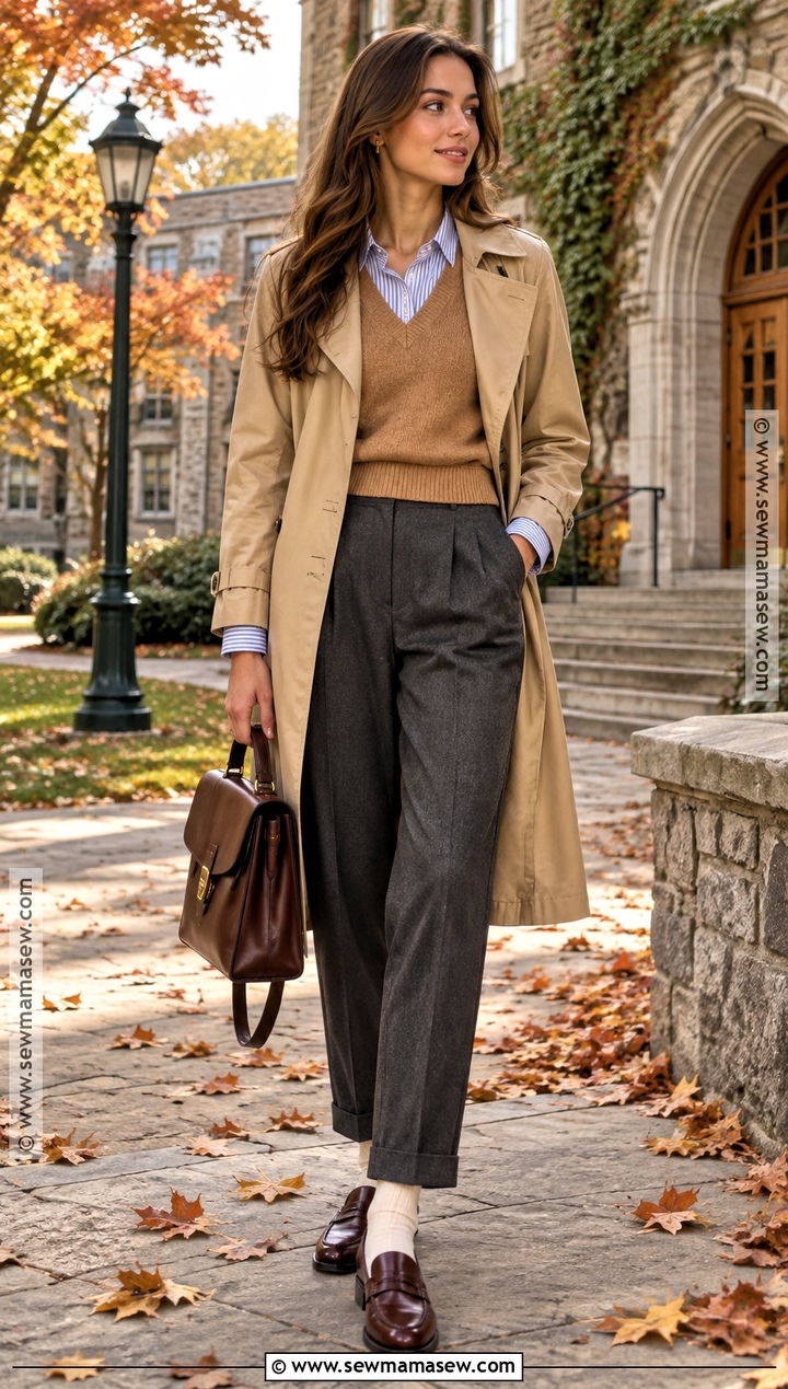 New England Fall Sweater Vest Outfit - 15 outfits for new england fall