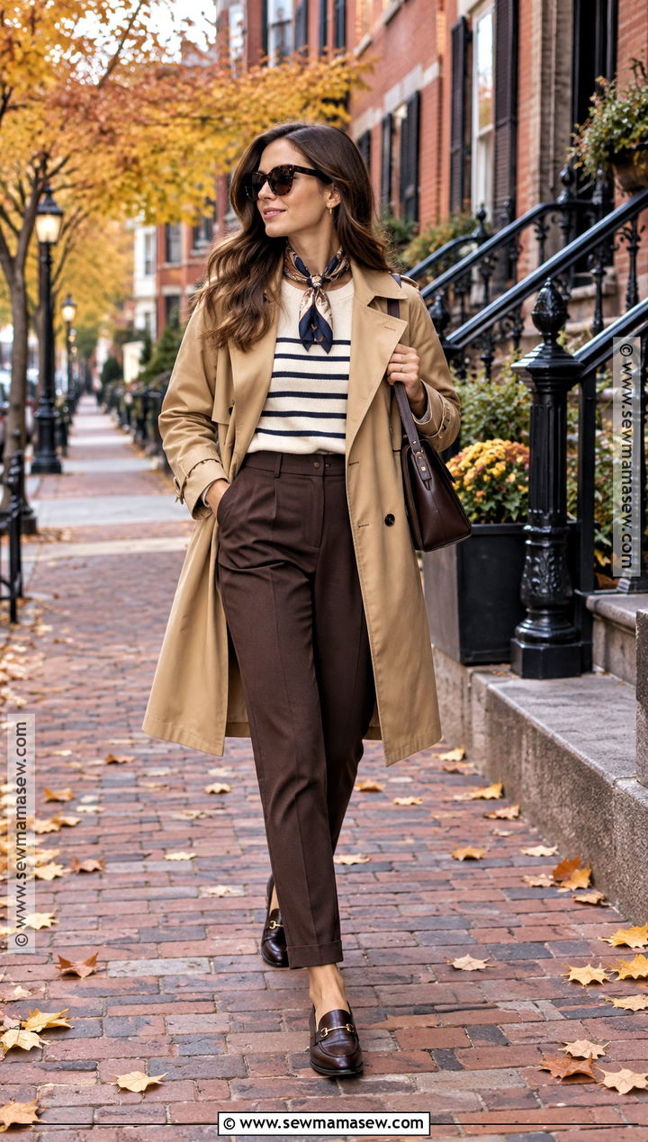 New England Fall Trench Coat Outfit - 15 new england fall clothes