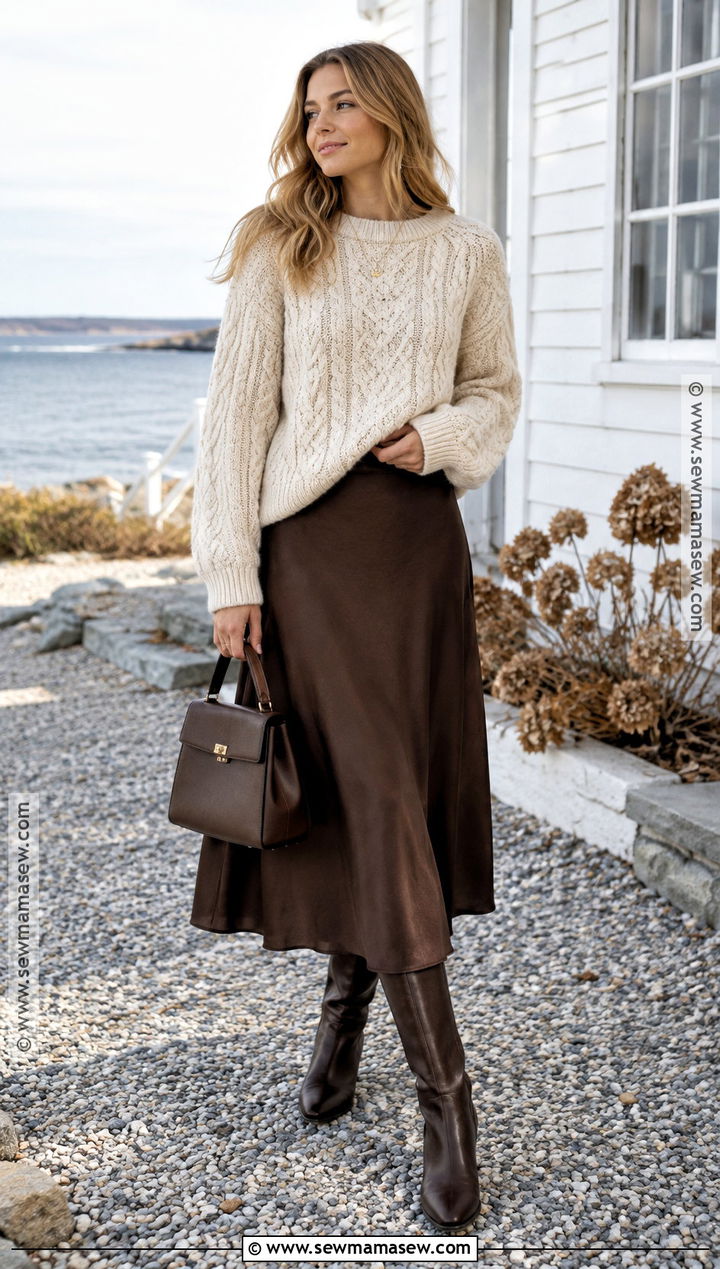 New England Fisherman Sweater Outfit - 15 Fall New England Outfits for Women