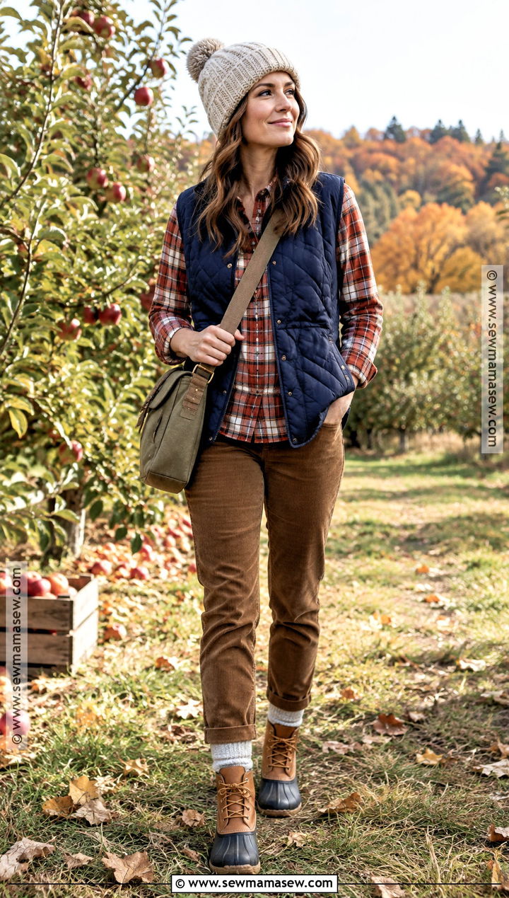 New England Quilted Vest Outfit - 15 Fall New England Outfits for Women