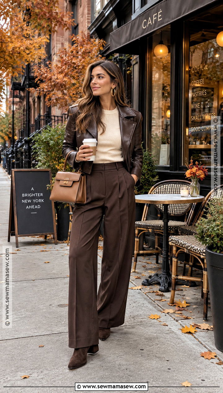 New York Fall Chocolate Brown Outfit - 25 new york fall outfits