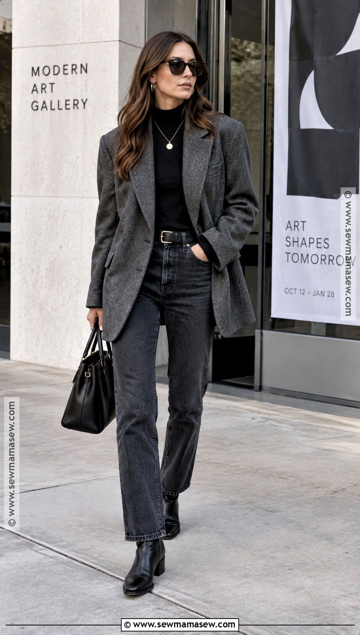 New York November Blazer And Jeans Outfit - 20 new york in november outfits