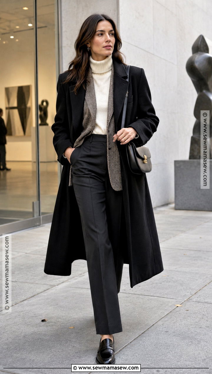New York November Blazer And Turtleneck Outfit - 20 Outfits For New York In November