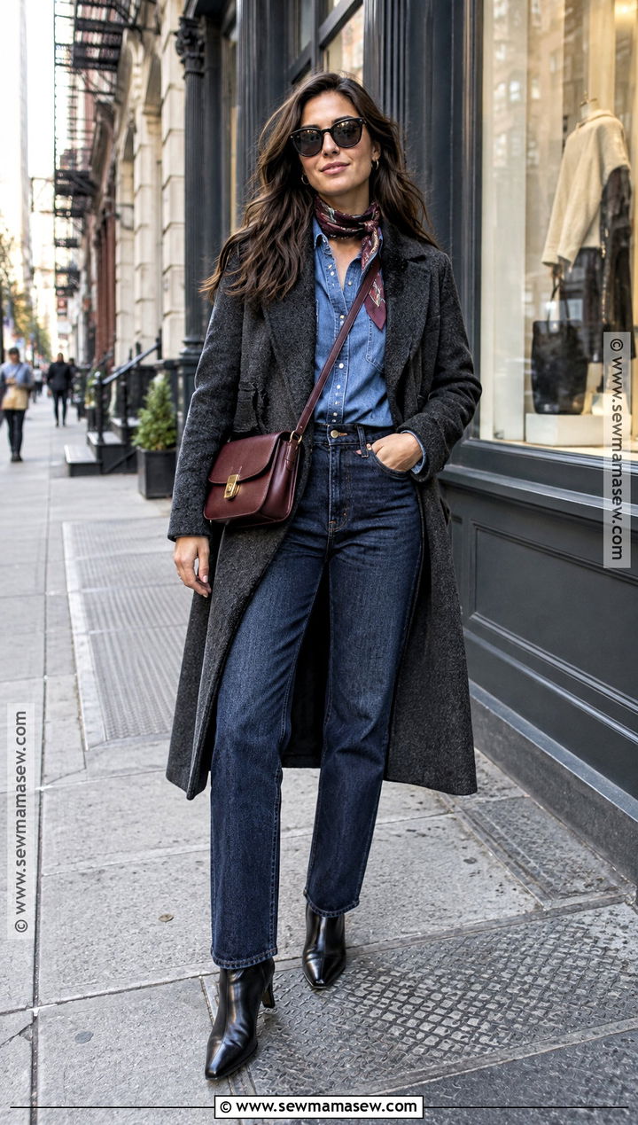 New York November Denim Outfit - 20 new york in november outfits