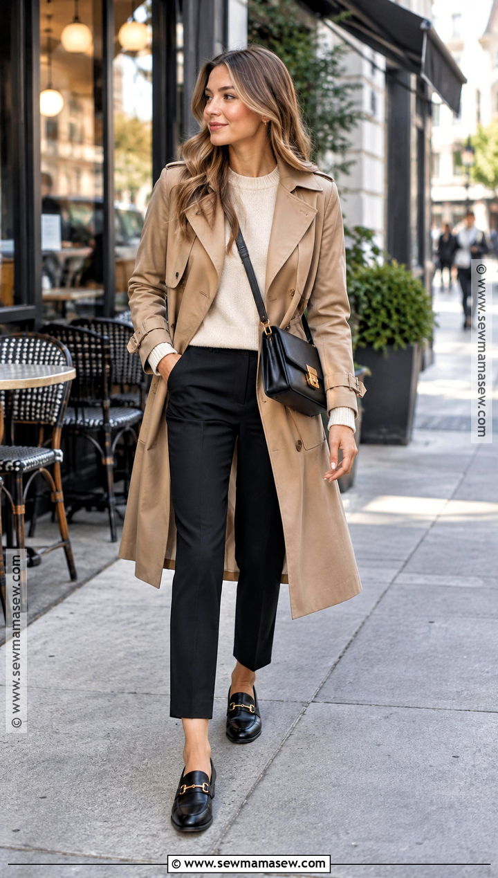New York November Trench Coat Outfit - 20 new york in november outfits