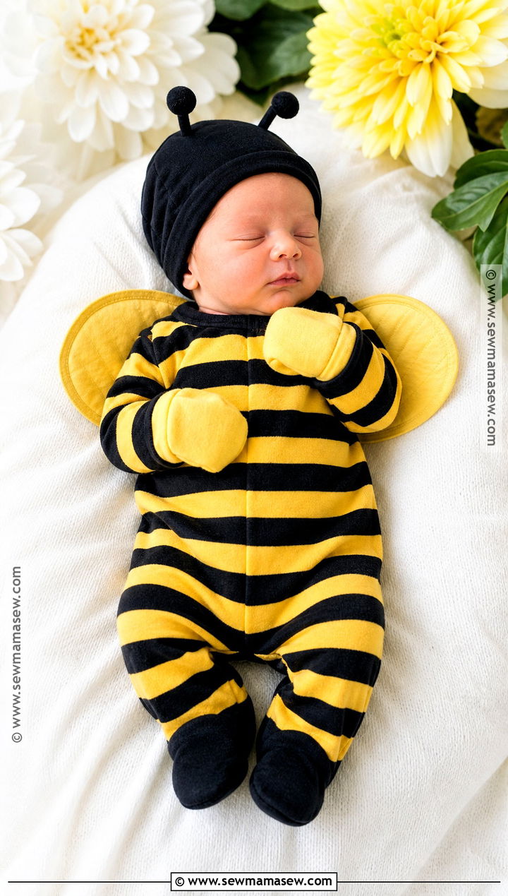 Newborn Bumblebee Costume - 40 newborn halloween costumes