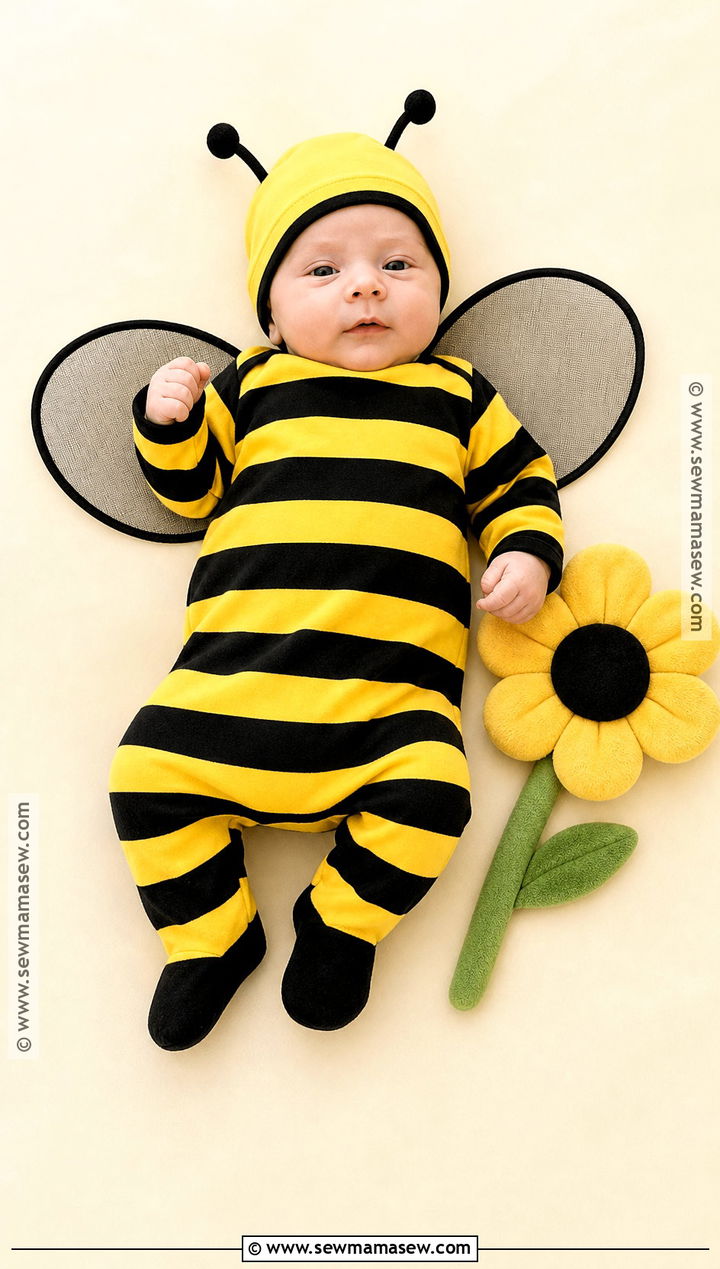 Newborn Bumblebee Costume - 30 newborn baby halloween costumes