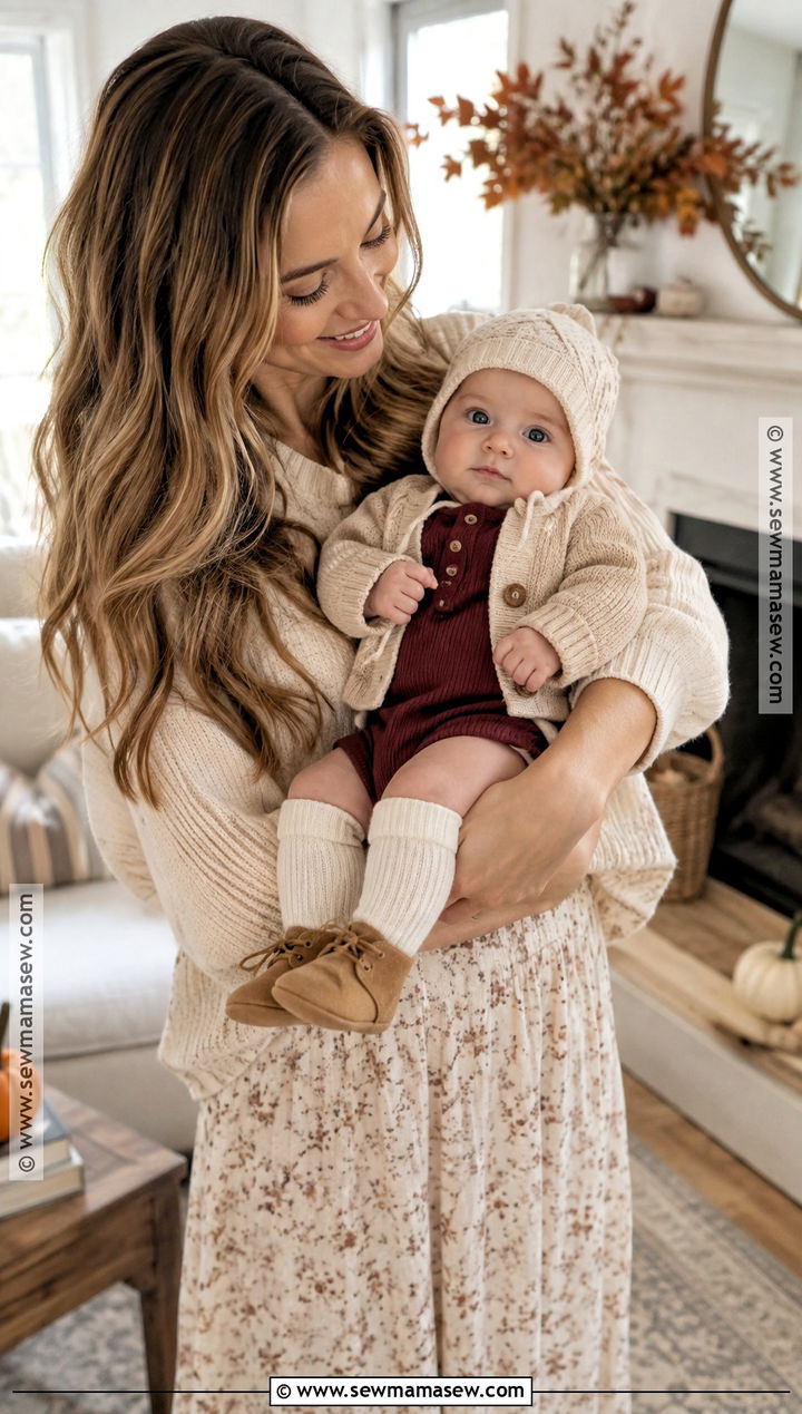 Newborn Burgundy Romper Outfit - 15 newborn fall fashion ideas