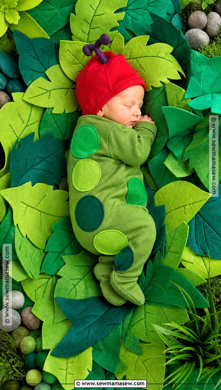 Newborn Caterpillar Costume - 30 newborn baby halloween costumes