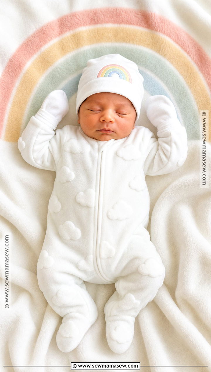 Newborn Cloud And Rainbow Costume - 40 newborn halloween costumes