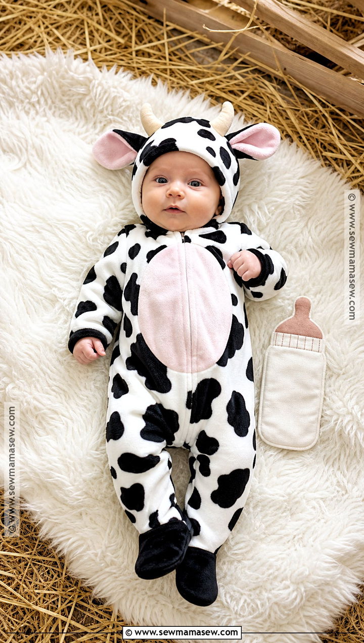 Newborn Cow Costume - 30 newborn baby halloween costumes