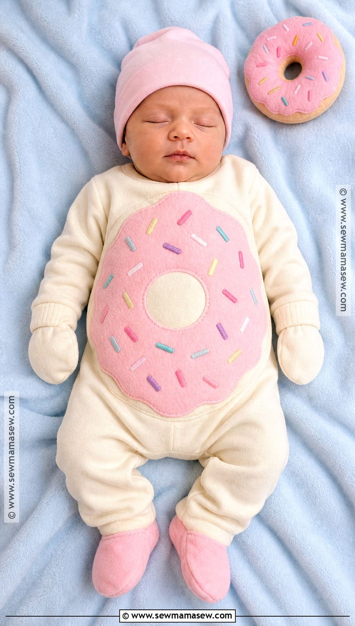 Newborn Donut Costume - 40 newborn halloween costumes