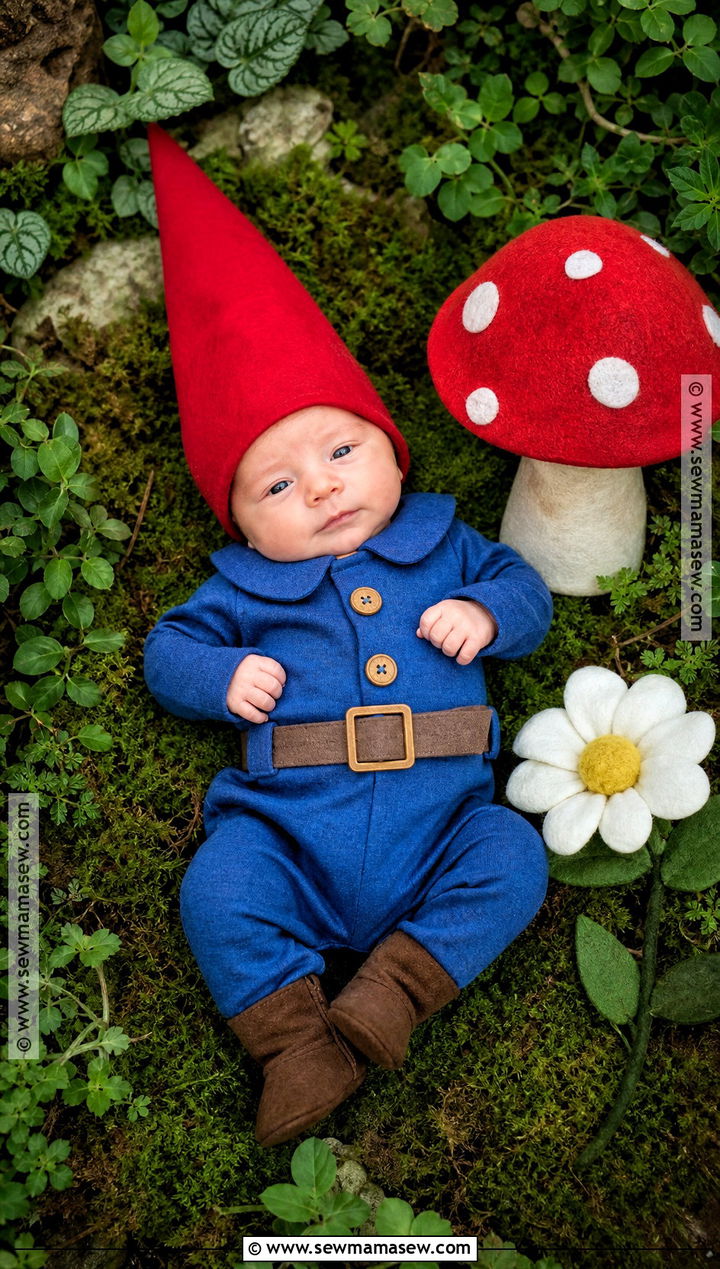 Newborn Garden Gnome Costume - 30 newborn baby halloween costumes
