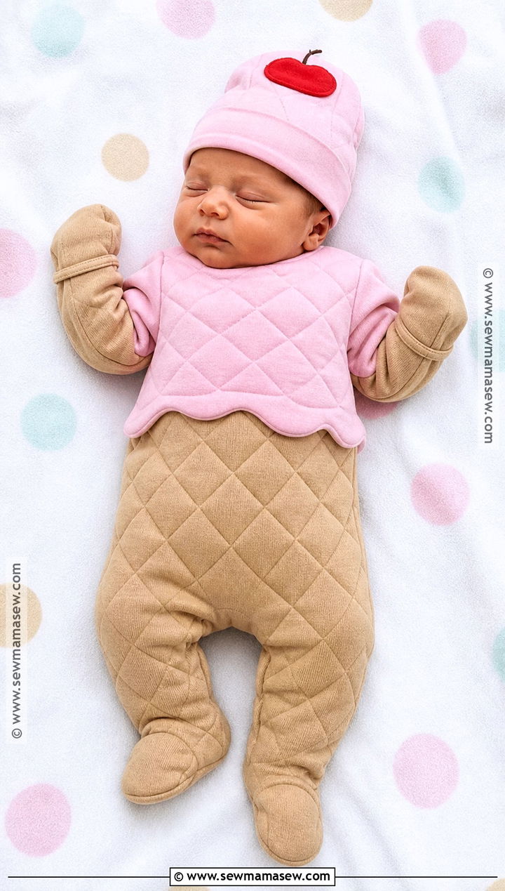 Newborn Ice Cream Cone Costume - 40 newborn halloween costumes