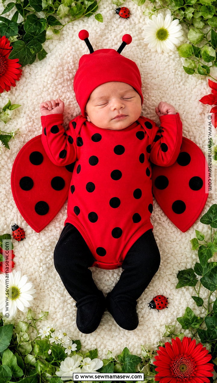 Newborn Ladybug Costume - 30 newborn baby halloween costumes