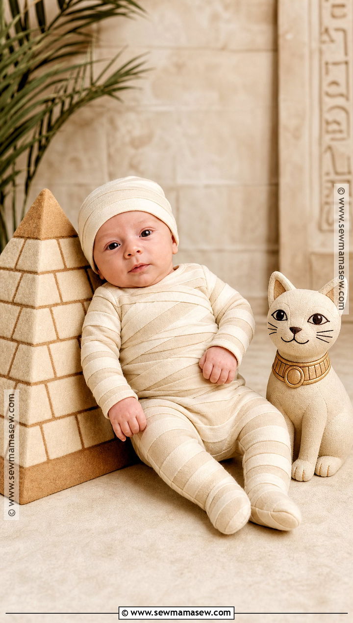 Newborn Mummy Costume - 30 newborn baby halloween costumes
