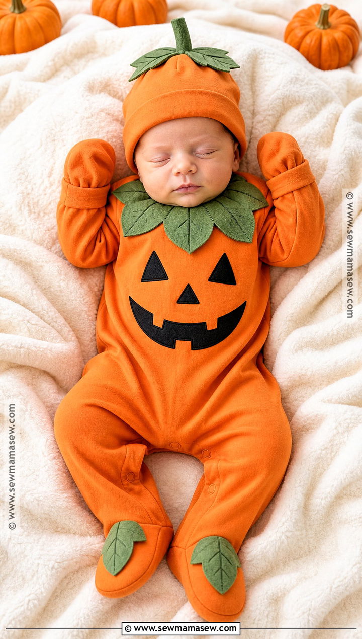 Newborn Pumpkin Costume - 40 newborn halloween costumes