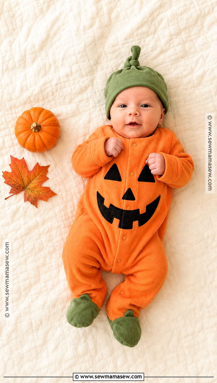 Newborn Pumpkin Costume - 30 newborn baby halloween costumes