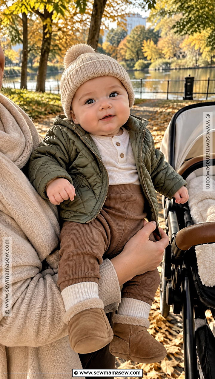 Newborn Quilted Jacket Outfit - 15 newborn fall fashion ideas