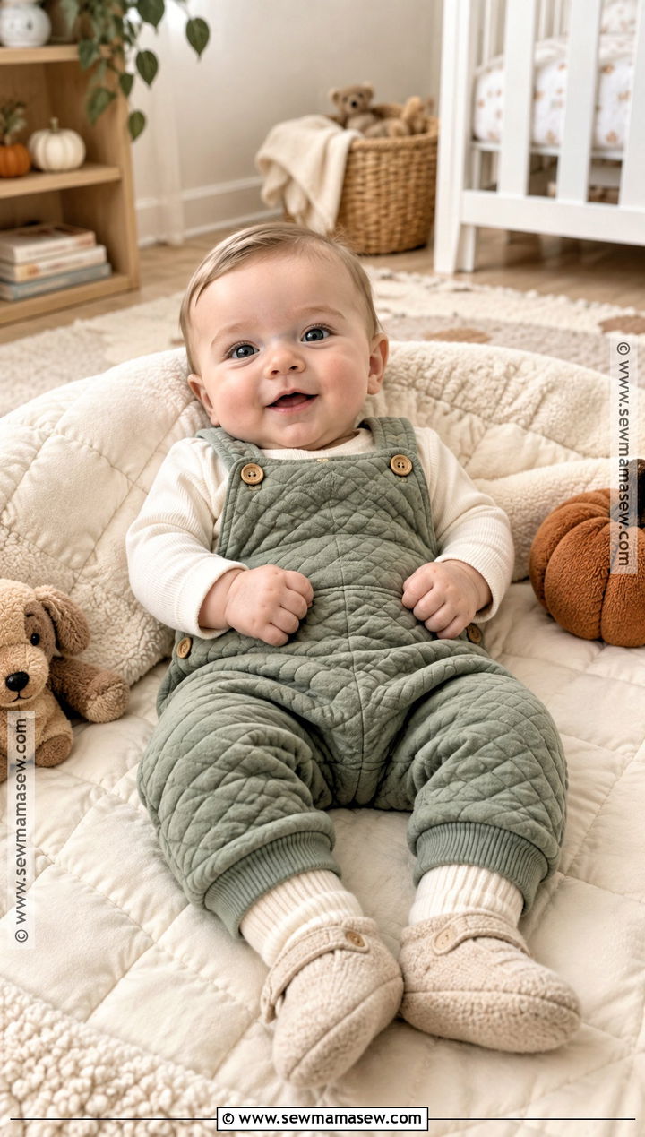 Newborn Quilted Romper Fall Outfit - 20 Newborn Fall Outfits for Boys