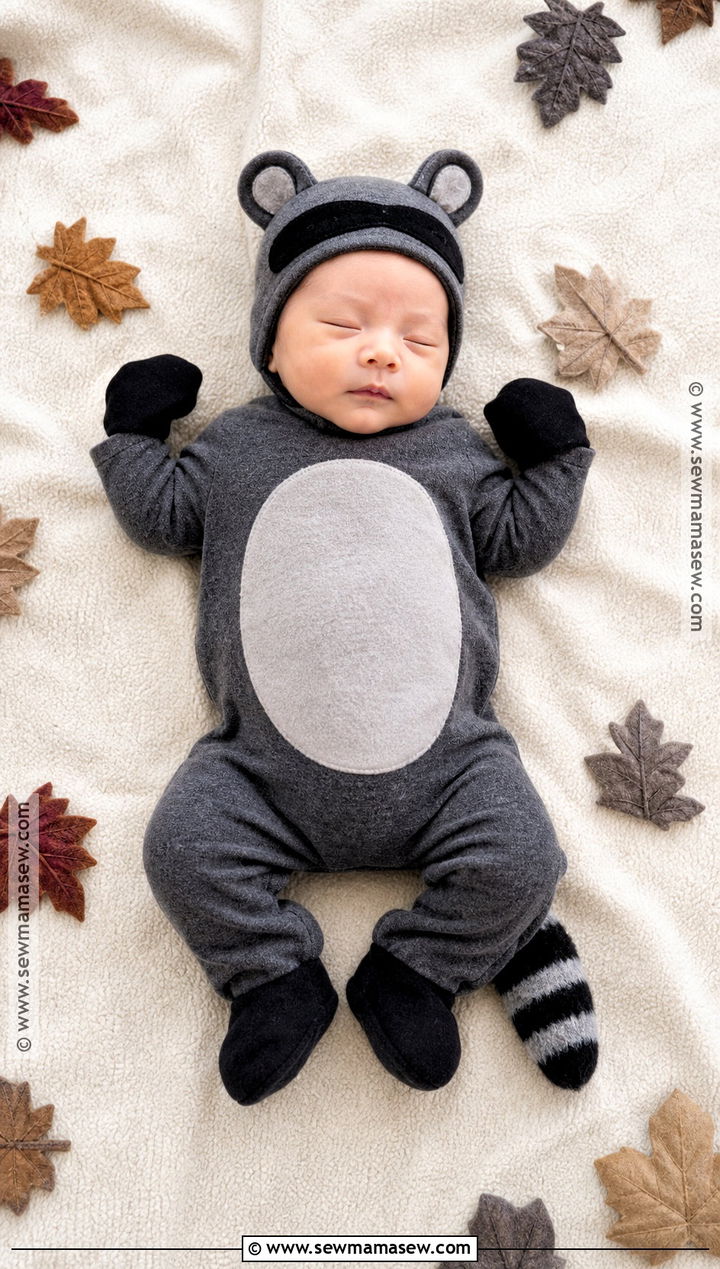 Newborn Raccoon Costume - 40 newborn halloween costumes