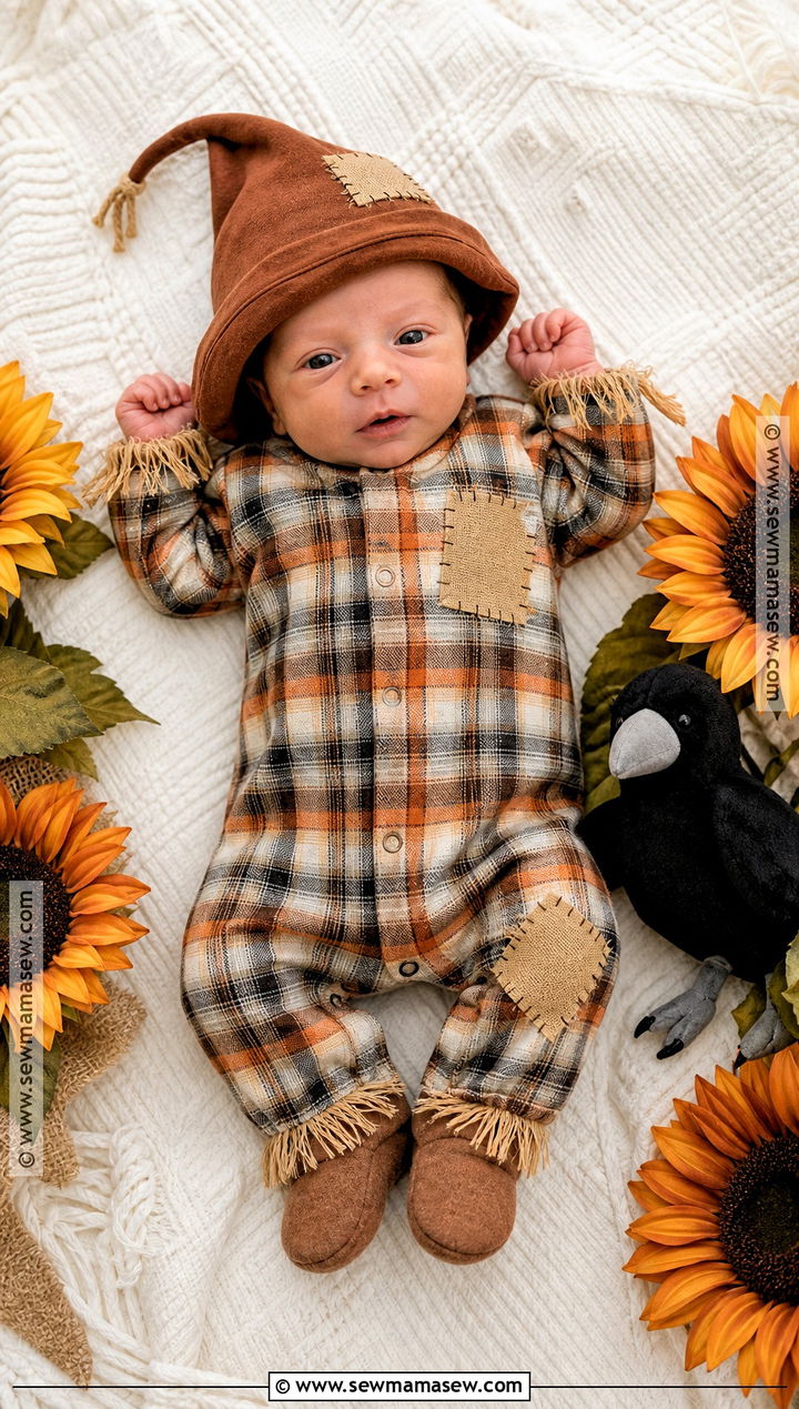 Newborn Scarecrow Costume - 30 newborn baby halloween costumes