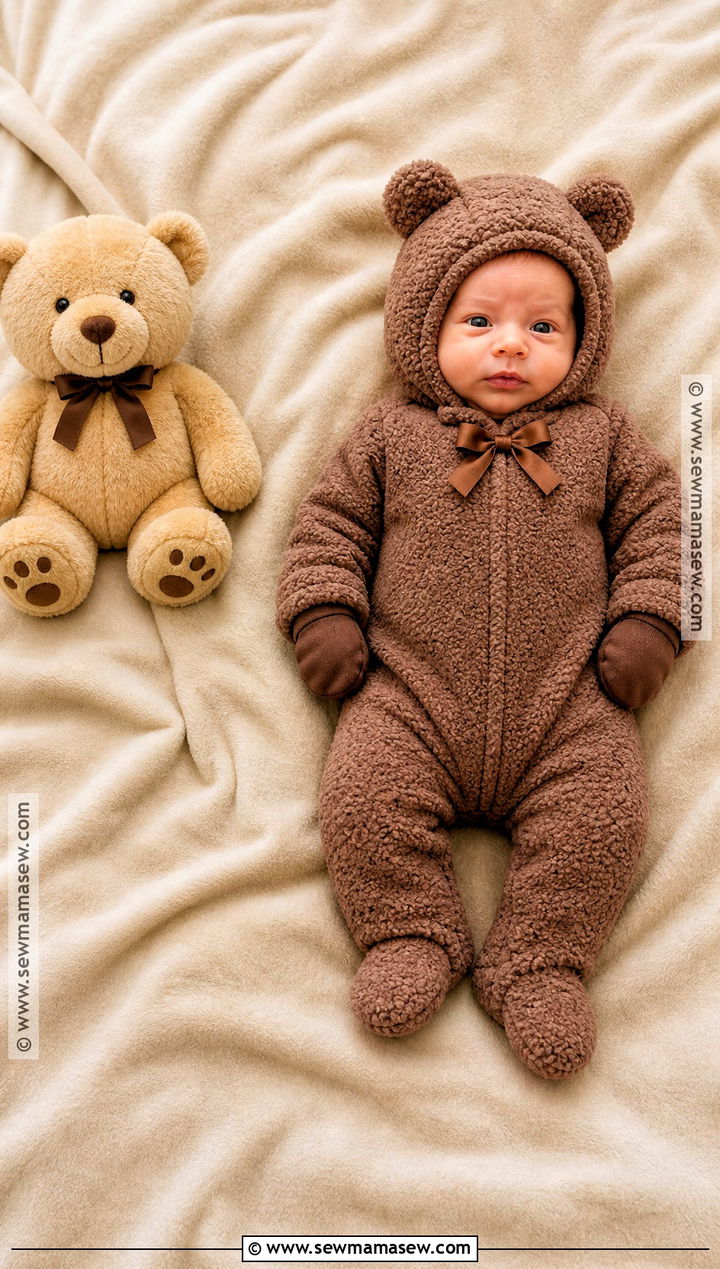 Newborn Teddy Bear Costume - 40 newborn halloween costumes