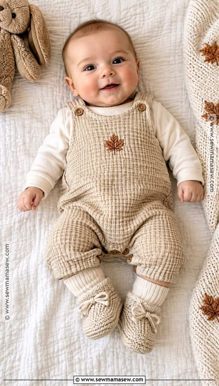 Newborn Thanksgiving Neutral Romper Outfit - 20 Newborn Thanksgiving Outfit Ideas