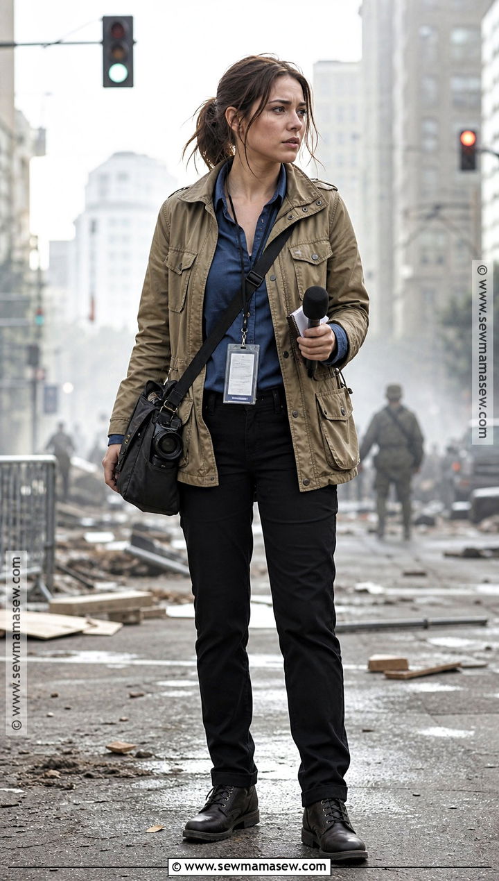 News Reporter Zombie Apocalypse Outfit - 35 zombie apocalypse outfits for women