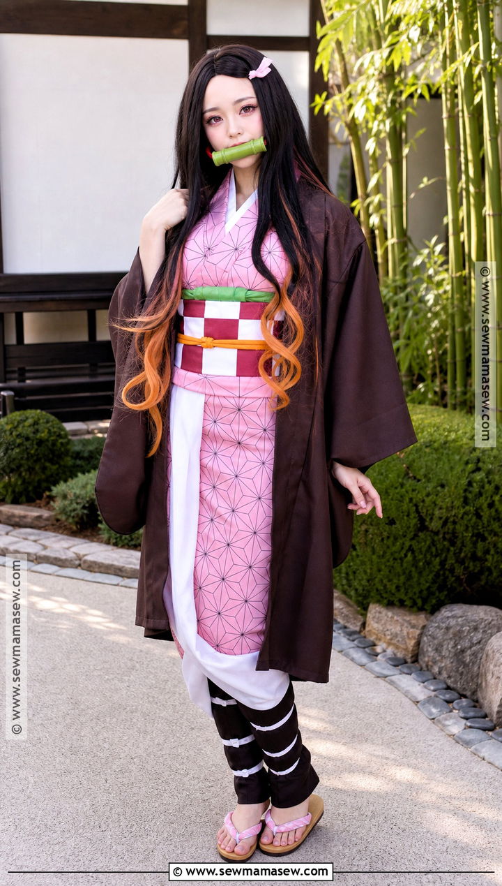 Nezuko Cosplay With Pink Anime Makeup - 30 maquillaje cosplay ideas