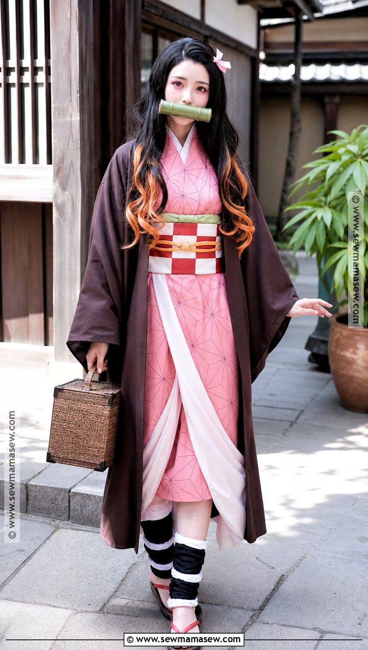 Nezuko Kamado Cosplay With Pink Kimono - 30 seeu cosplay ideas