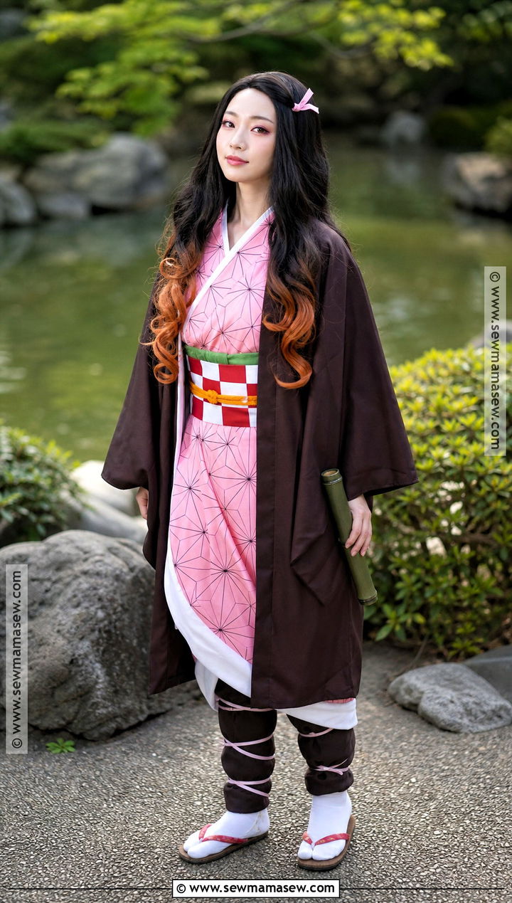 Nezuko Kamado Cosplay With Pink Kimono - 30 cosplay outfits for females
