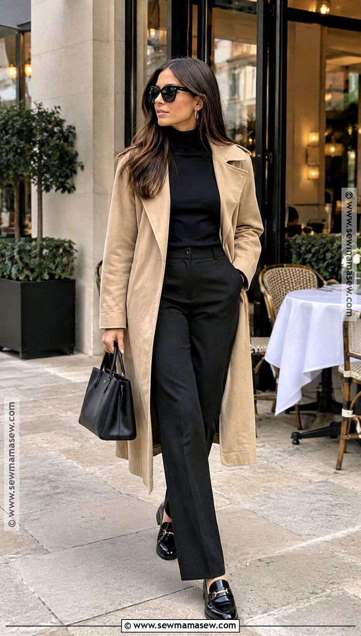 Nice France Fall Monochrome Black Outfit - 15 nice france outfits fall