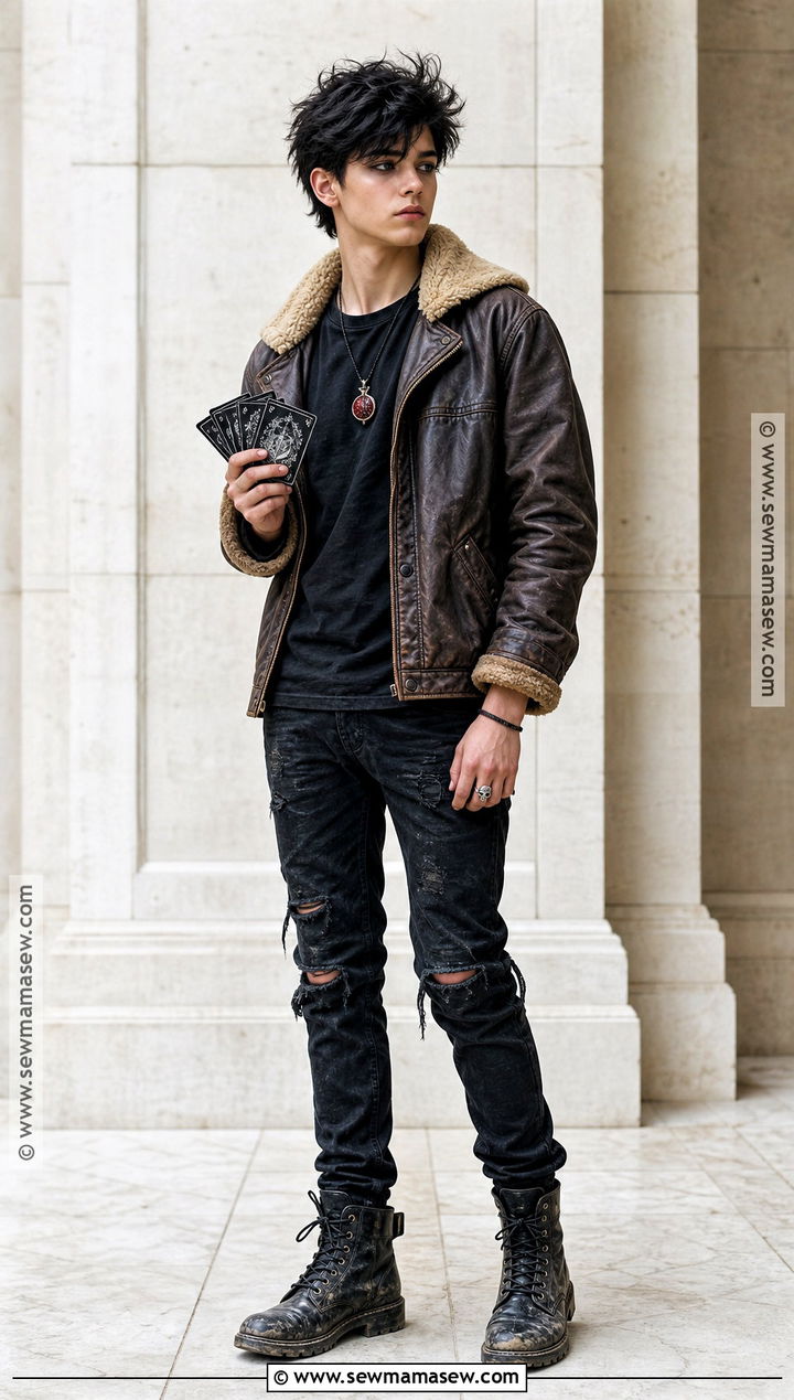 Nico Di Angelo Costume With Aviator Jacket - 30 percy jackson costume ideas