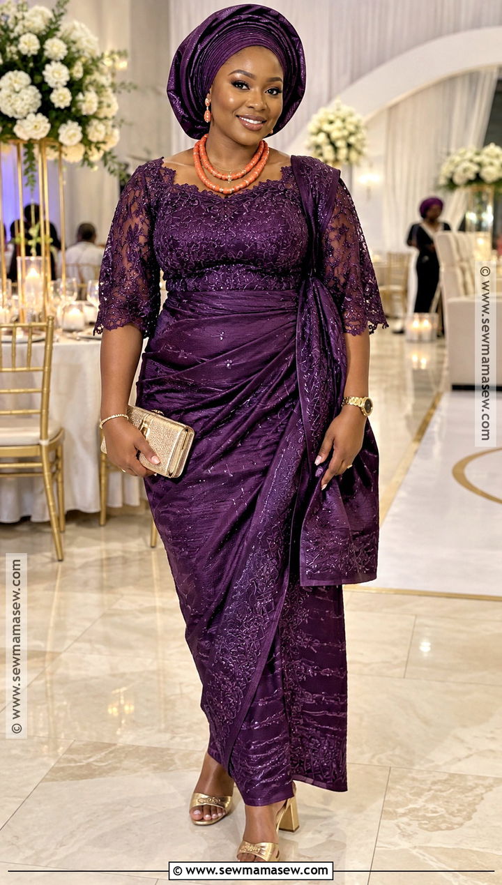Nigerian Thanksgiving George Wrapper And Blouse - 15 nigerian thanksgiving outfit ideas