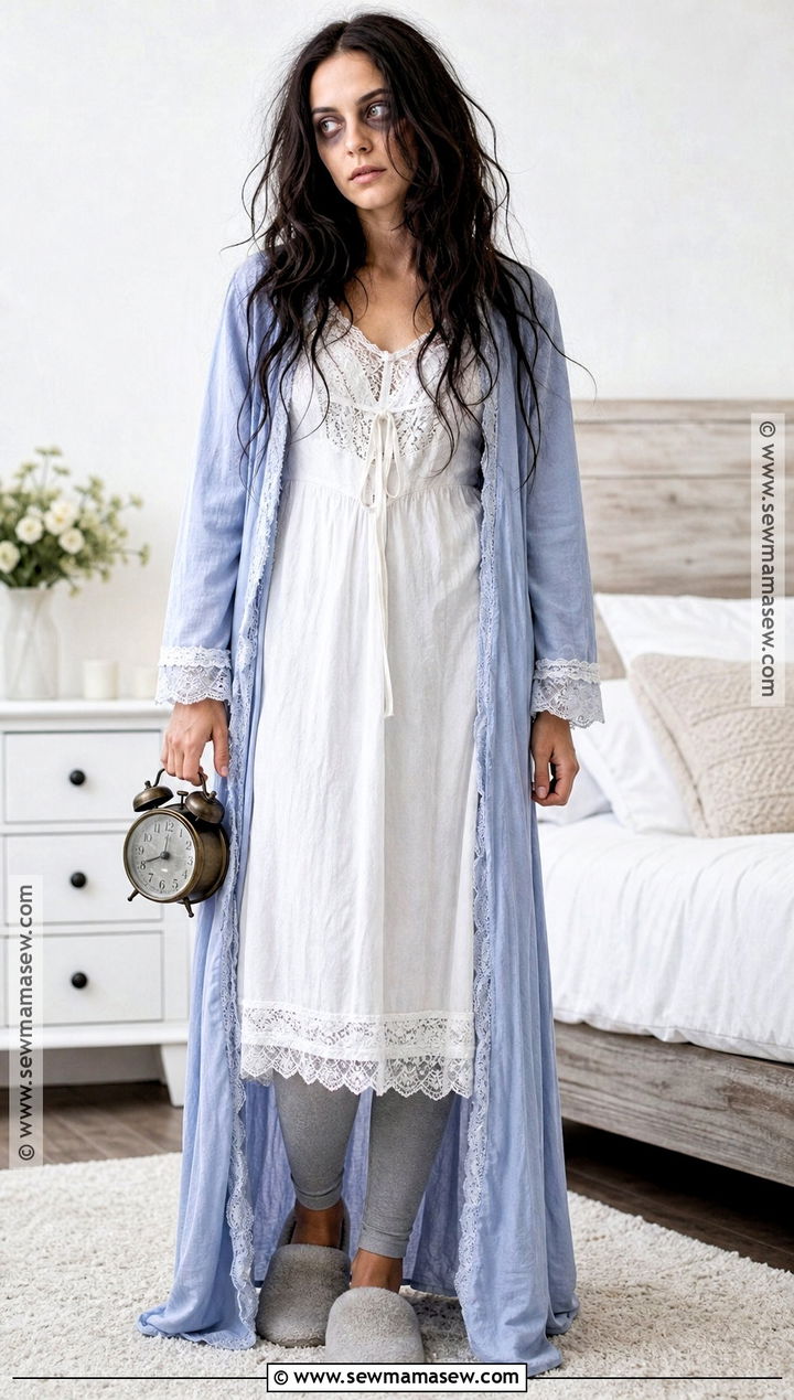 Nightmare Sleepwalker Costume With White Nightgown - 35 scary halloween costume ideas for women
