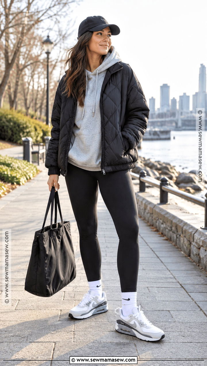 Nike Air Max 90 With Hoodie And Leggings - 15 Nike Sneakers Fall Style