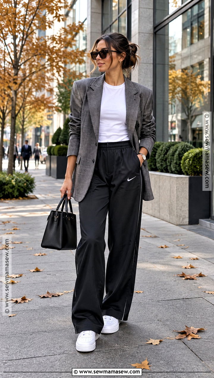 Nike Track Pants With Blazer - 15 nike tracksuit fall fashion ideas