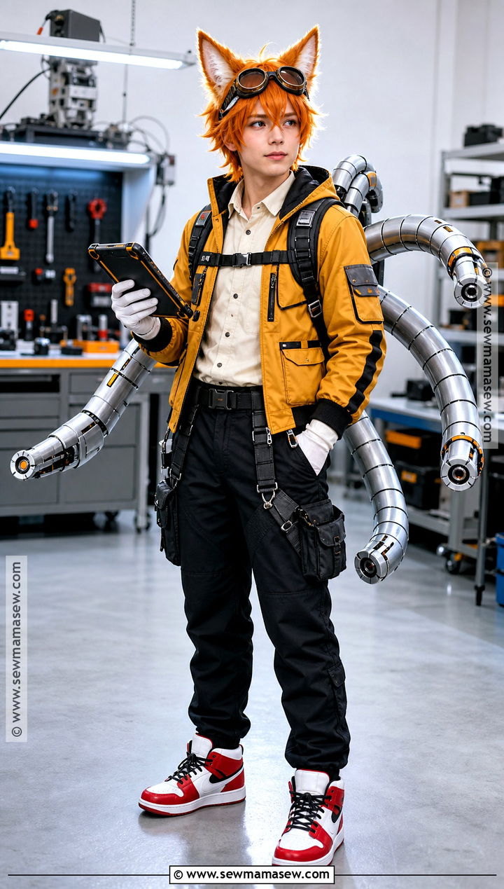 Nine Cosplay With Yellow Tech Jacket - 40 sonic cosplay ideas
