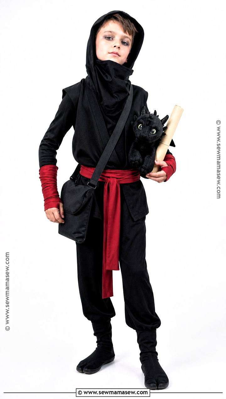 Ninja Costume - 45 boy halloween costumes