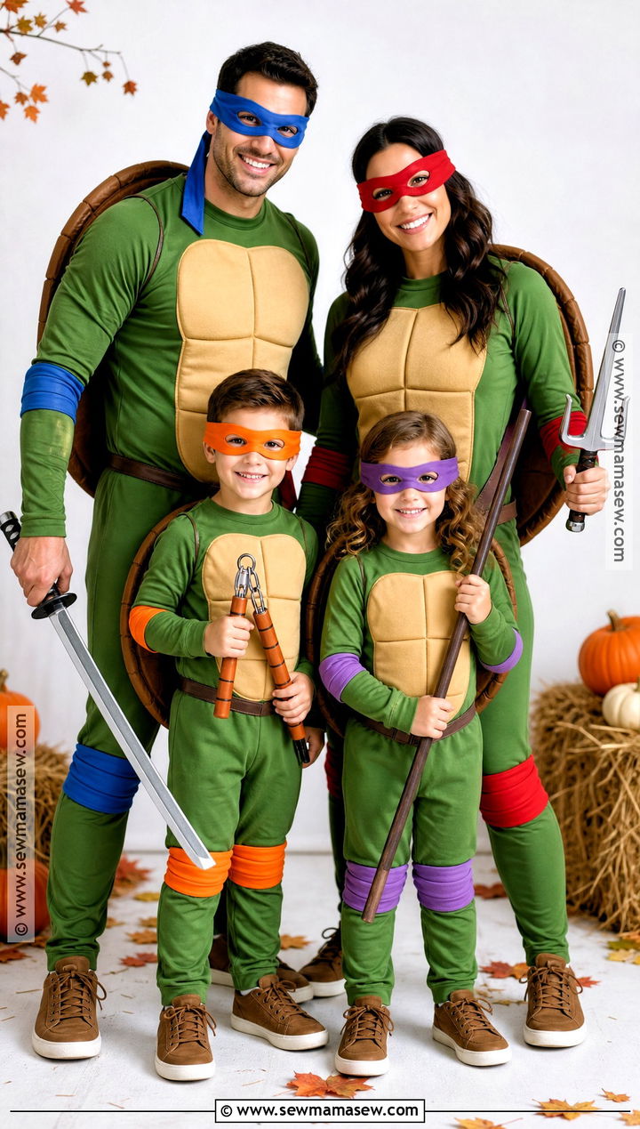 Ninja Turtles Family Costume - 30 ninja turtles halloween costumes