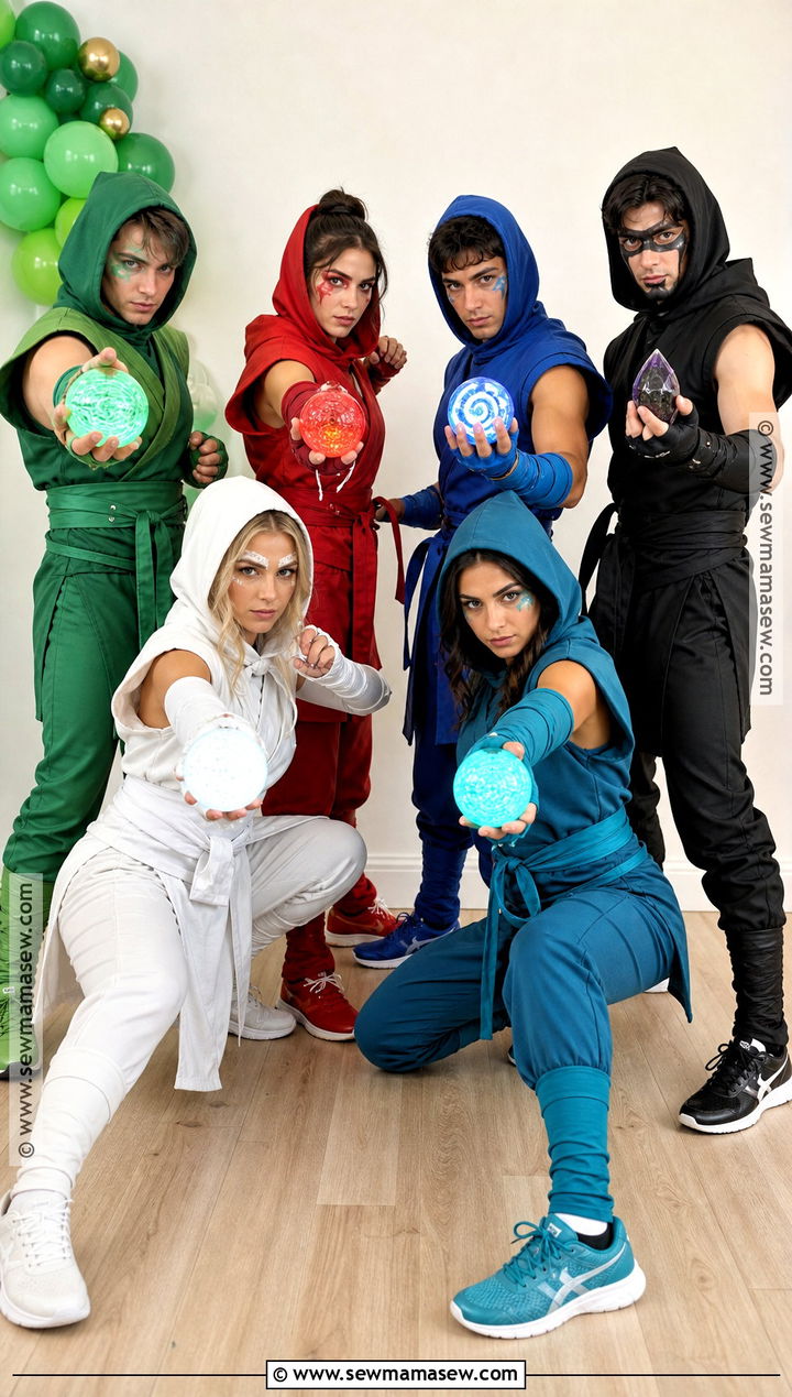 Ninjago Ninja Group Costume - 30 ninjago costume ideas