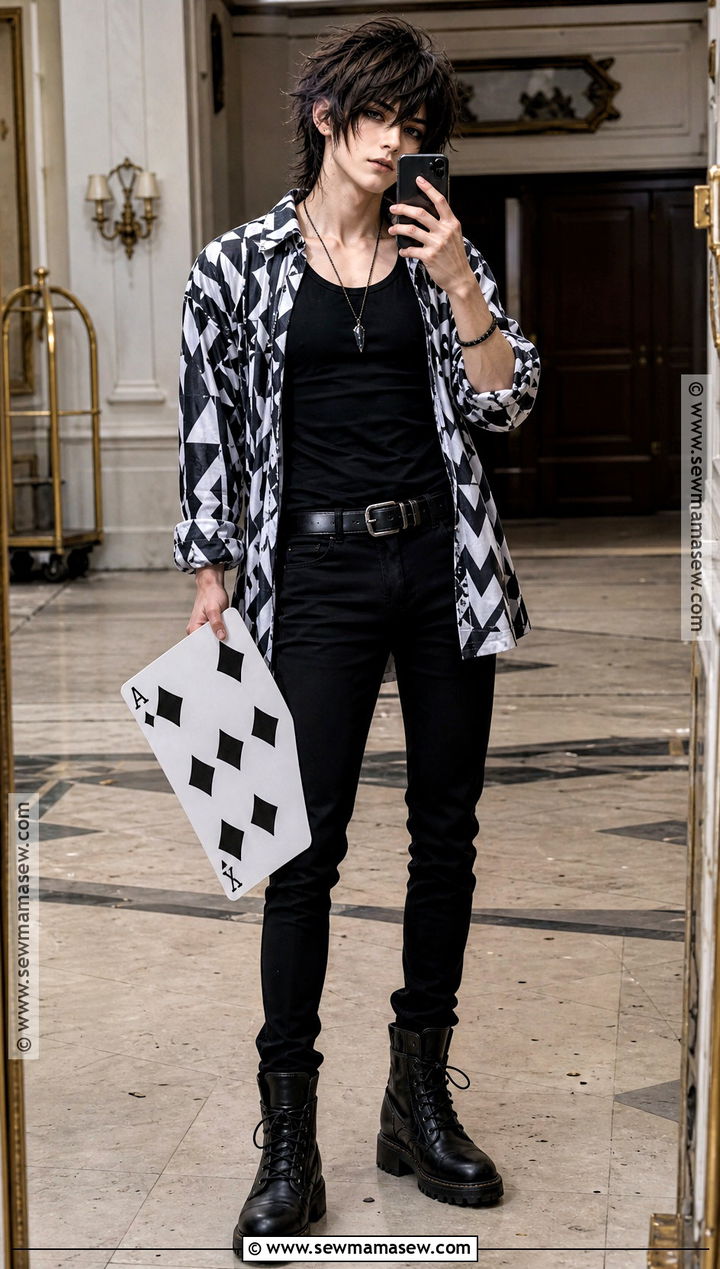 Niragi Patterned Shirt Cosplay - 30 Alice In Borderland Cosplay Ideas