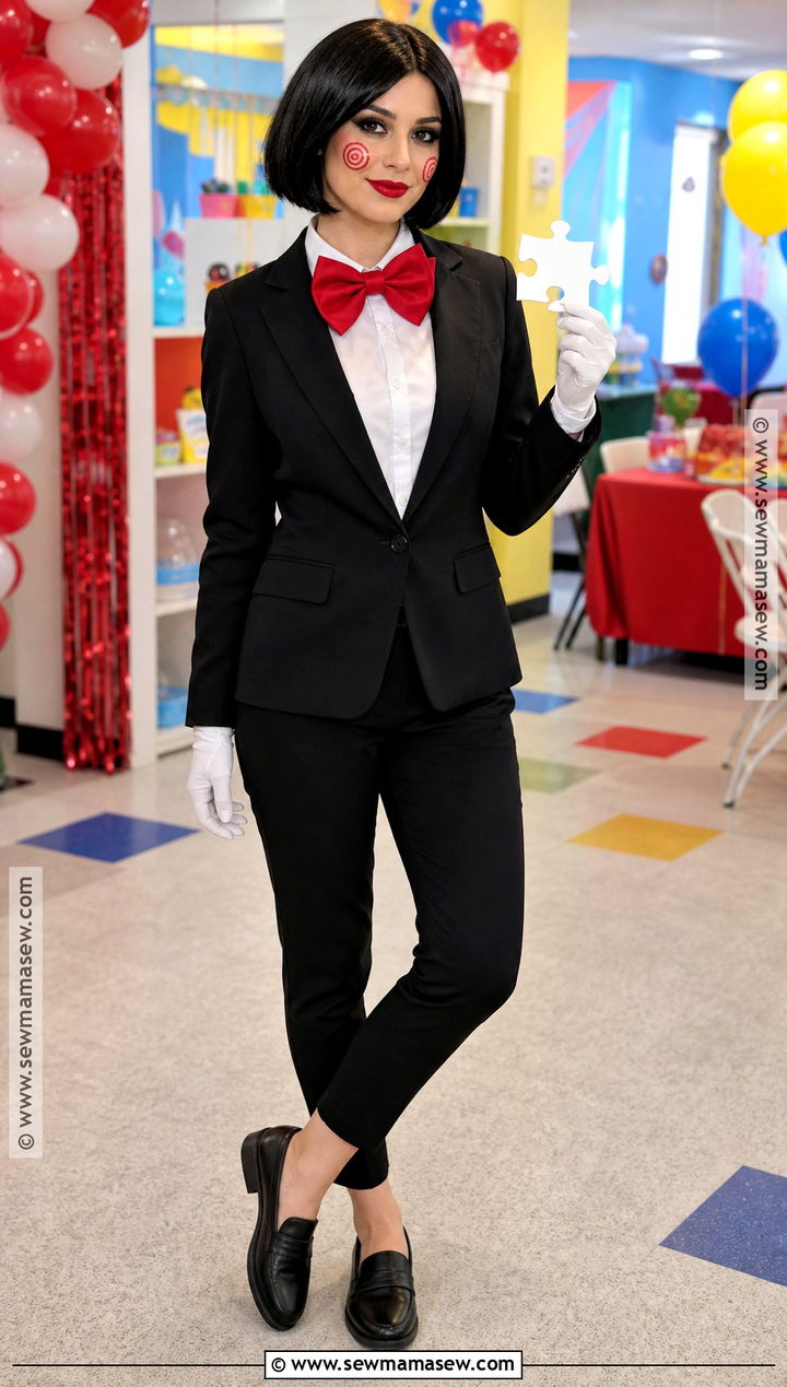 No Face Paint Jigsaw Costume - 40 jigsaw costume ideas for women