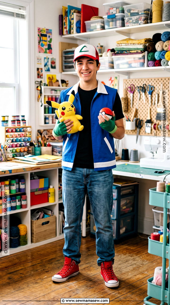 No Sew Ash Ketchum Costume - 35 ash ketchum costume ideas